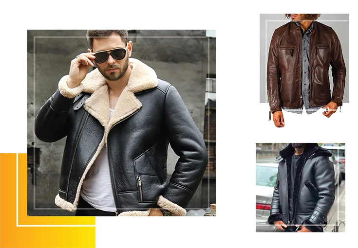 New Men's Geniune Lambskin Leather Jacket Black Slim fit Biker Motorcycle  jacket | eBay