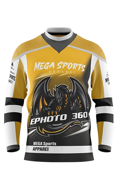 Ice Hockey Shirts Any Logo Sublimation Golden Custom Hockey Jersey - China Ice  Hockey Shirt and Hockey Teamwear price