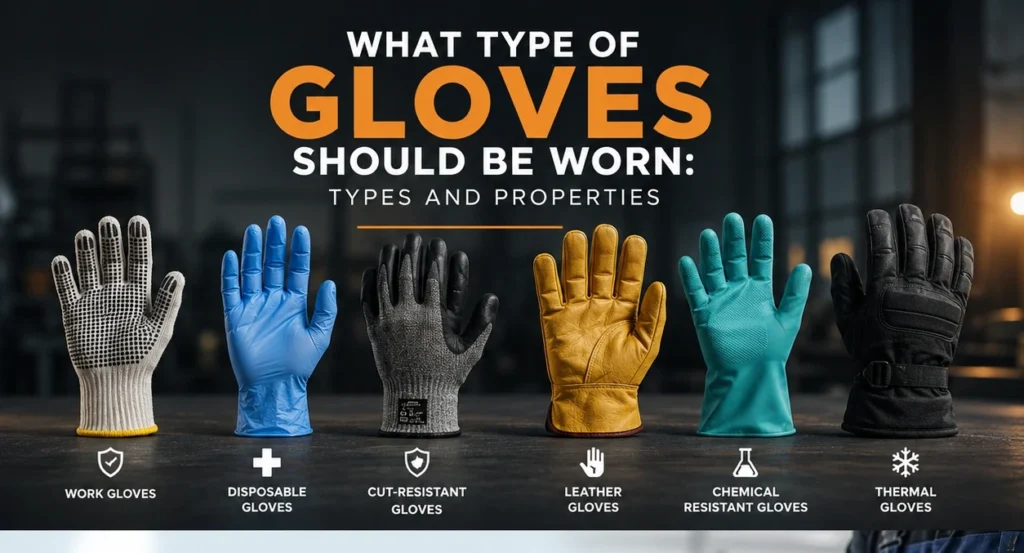A collection of different glove types designed for work, fashion, sports, medical, and everyday use.